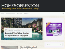 Tablet Screenshot of homesofreston.com